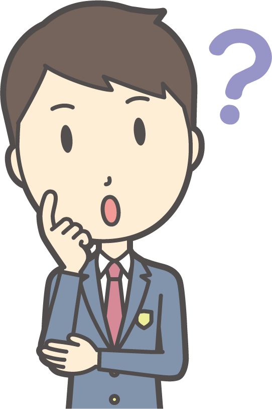 疑問の男性